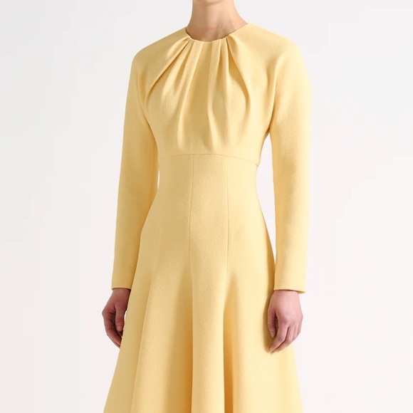 Emilia Wickstead Dresses Emilia Wickstead Belgium Yellow Midi Dress